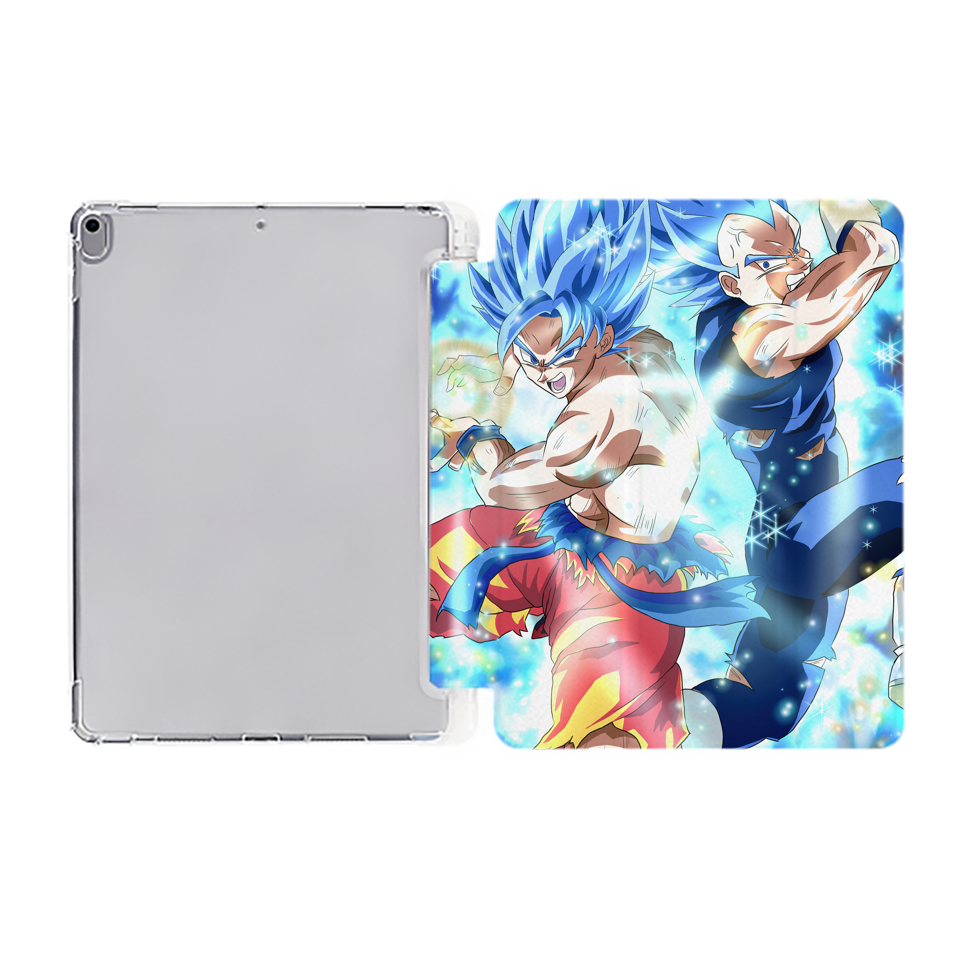 （画像用） ドラゴンボール DRAGON BALL IPad ケース ペン収納付き 三つ折りスタンド PUレザー×シリコン 対応機種9.5/10.5/10.9インチ